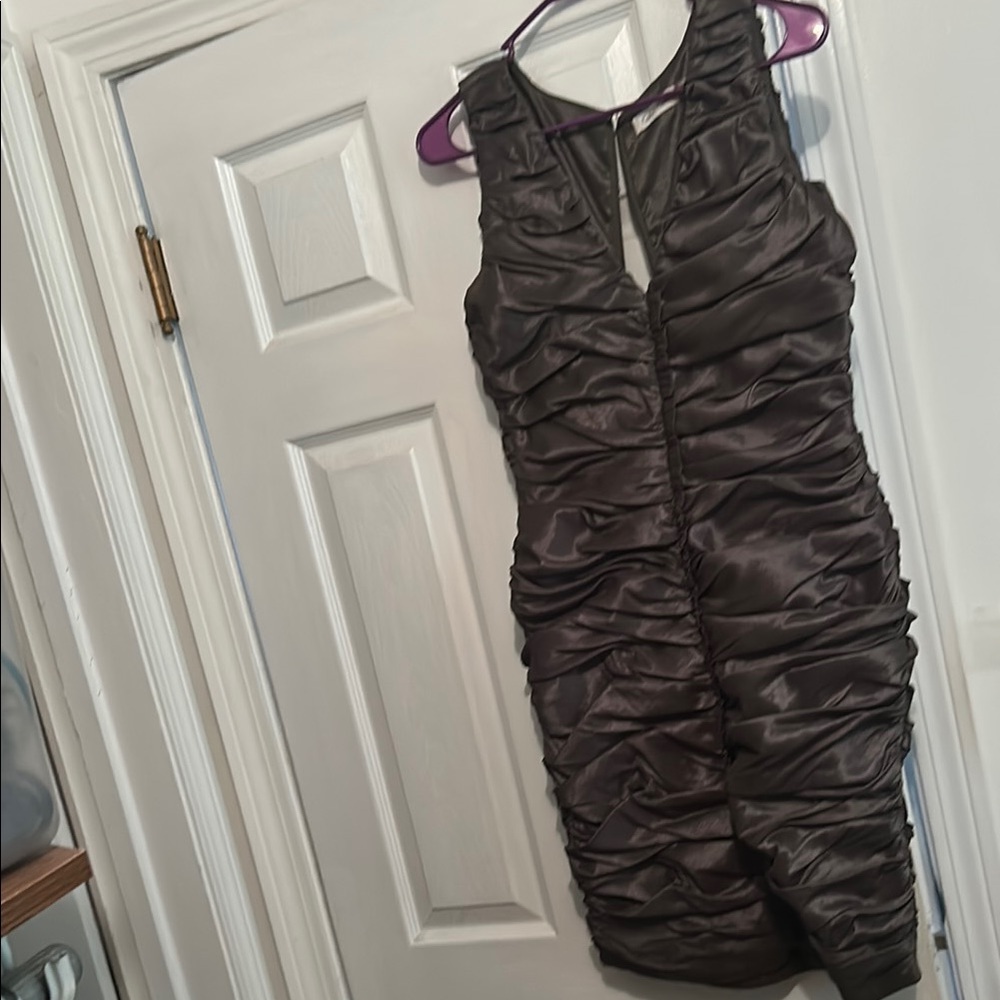 Elegant green Ruched Dress